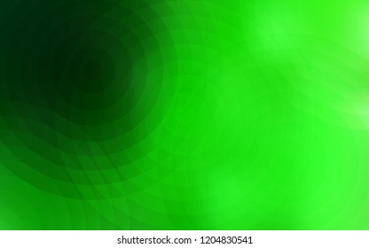 Light Green vector texture with disks. Beautiful colored illustration with blurred circles in nature style. New design for ad, poster, banner of your website.
