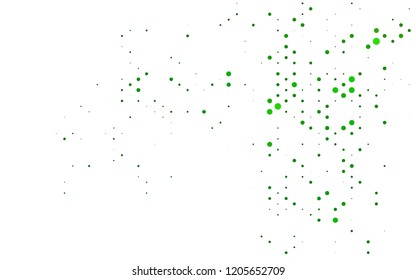 Light Green vector texture with disks. Colorful illustration with blurred circles in nature style. Pattern for beautiful websites.