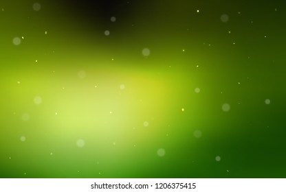 Light Green vector texture with disks. Modern abstract illustration with colorful water drops. Beautiful design for your business advert.