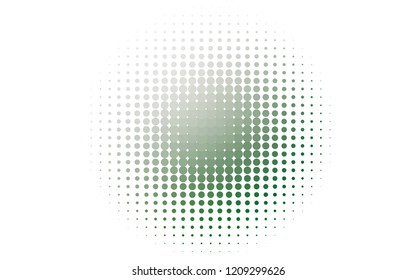 Light Green vector texture with disks. Blurred decorative design in abstract style with bubbles. Pattern for ads, booklets.