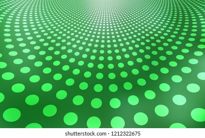 Light Green vector texture with disks. Blurred bubbles on abstract background with colorful gradient. Pattern can be used for futuristic ad, booklets.