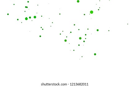 Light Green vector texture with disks. Glitter abstract illustration with blurred drops of rain. Pattern for beautiful websites.