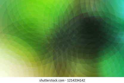 Light Green vector texture with disks. Illustration with set of shining colorful abstract circles. Beautiful design for your business advert.