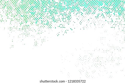 Light Green vector texture with disks. Modern abstract illustration with colorful water drops. Pattern for ads, leaflets.