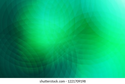 Light Green vector texture with disks. Abstract illustration with colored bubbles in nature style. New design for ad, poster, banner of your website.