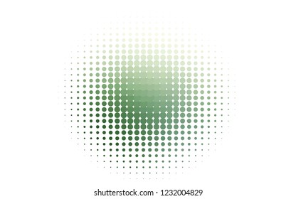 Light Green vector texture with disks. Beautiful colored illustration with blurred circles in nature style. Template for your brand book.