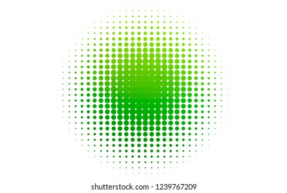 Light Green vector texture with disks. Blurred decorative design in abstract style with bubbles. Pattern for beautiful websites.