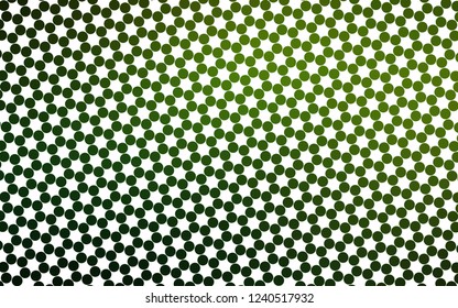 Light Green vector texture with disks. Abstract illustration with colored bubbles in nature style. Design for posters, banners.