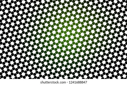 Light Green vector texture with disks. Glitter abstract illustration with blurred drops of rain. Pattern for ads, booklets.