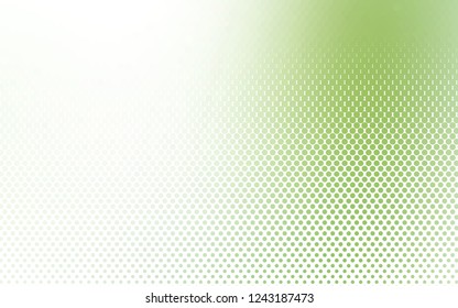 Light Green vector texture with disks. Glitter abstract illustration with blurred drops of rain. Template for your brand book.
