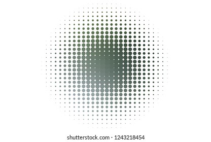 Light Green vector texture with disks. Blurred decorative design in abstract style with bubbles. Pattern of water, rain drops.