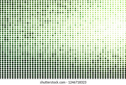 Light Green vector texture with disks. Glitter abstract illustration with blurred drops of rain. Pattern for beautiful websites.