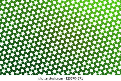 Light Green vector texture with disks. Glitter abstract illustration with blurred drops of rain. Pattern for beautiful websites.