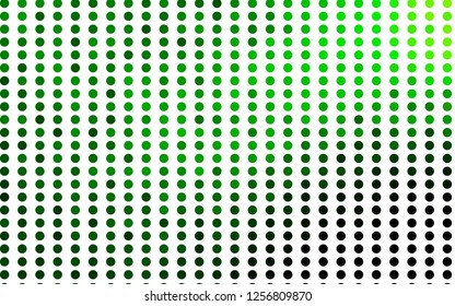 Light Green vector texture with disks. Modern abstract illustration with colorful water drops. Pattern for ads, leaflets.