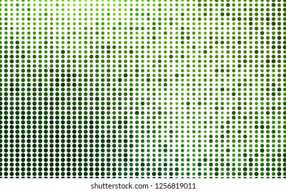 Light Green vector texture with disks. Illustration with set of shining colorful abstract circles. Design for business adverts.
