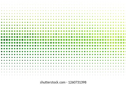 Light Green vector texture with disks. Beautiful colored illustration with blurred circles in nature style. Design for business adverts.