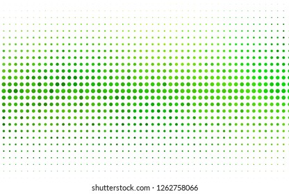 Light Green vector texture with disks. Blurred decorative design in abstract style with bubbles. Design for business adverts.