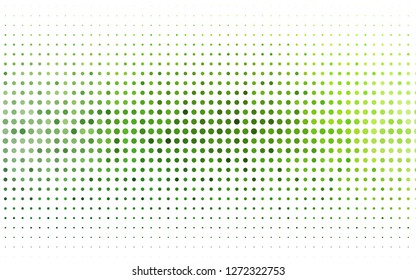 Light Green vector texture with disks. Beautiful colored illustration with blurred circles in nature style. Design for business adverts.