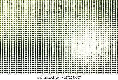 Light Green vector texture with disks. Blurred bubbles on abstract background with colorful gradient. Pattern for ads, booklets.