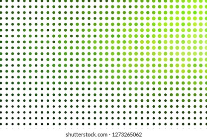 Light Green vector texture with disks. Abstract illustration with colored bubbles in nature style. Pattern for ads, booklets.