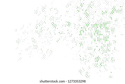 Light Green vector texture with disks. Beautiful colored illustration with blurred circles in nature style. Design for posters, banners.