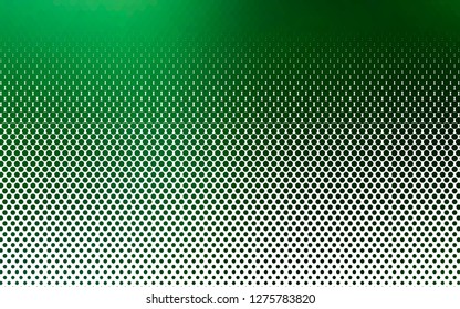 Light Green vector texture with disks. Illustration with set of shining colorful abstract circles. Pattern for ads, leaflets.