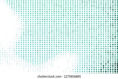 Light Green vector texture with disks. Blurred decorative design in abstract style with bubbles. Template for your brand book.