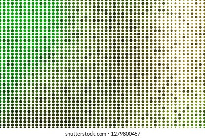 Light Green vector texture with disks. Abstract illustration with colored bubbles in nature style. Design for business adverts.