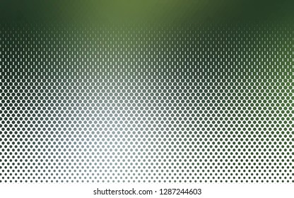 Light Green vector texture with disks. Blurred decorative design in abstract style with bubbles. Template for your brand book.