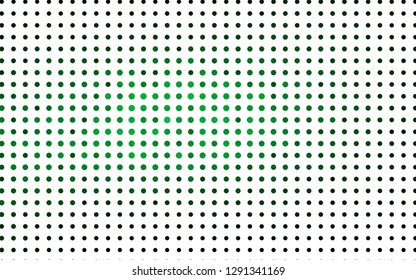 Light Green vector texture with disks. Blurred decorative design in abstract style with bubbles. Pattern for ads, booklets.