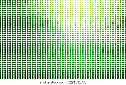 Light Green vector texture with disks. Blurred bubbles on abstract background with colorful gradient. Pattern of water, rain drops.