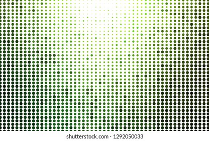 Light Green vector texture with disks. Illustration with set of shining colorful abstract circles. Design for business adverts.