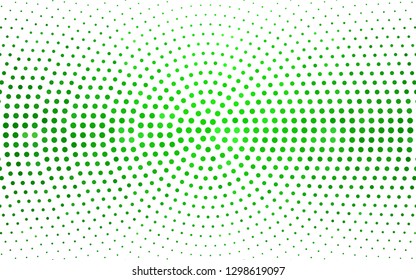 Light Green vector  texture with disks. Illustration with set of shining colorful abstract circles. Pattern for beautiful websites.