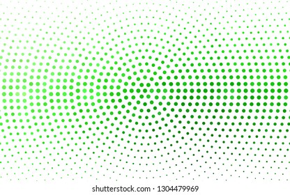 Light Green vector  texture with disks. Blurred decorative design in abstract style with bubbles. New template for your brand book.