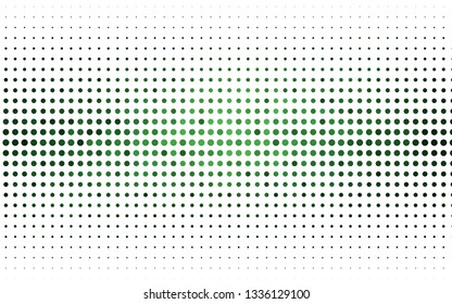 Light Green vector texture with disks. Abstract illustration with colored bubbles in nature style. Design for business adverts.