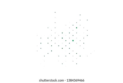Light Green vector texture with disks. Abstract illustration with colored bubbles in nature style. Design for posters, banners.