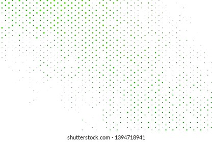 Light Green vector texture with disks. Abstract illustration with colored bubbles in nature style. Pattern for beautiful websites.