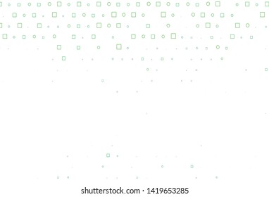 Light Green vector texture with disks, rectangles. Illustration with set of shining colorful abstract circles, cubes. Completely new template for your brand book.