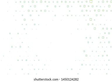 Light Green vector texture with disks, rectangles. Colorful gradient with circles, rectangles on abstract backdrop. Pattern for beautiful websites.