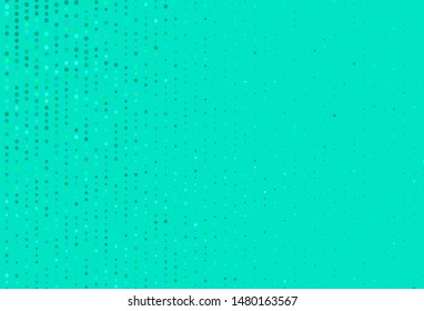Light Green vector texture with disks. Glitter abstract illustration with blurred drops of rain. Pattern for textures of wallpapers.