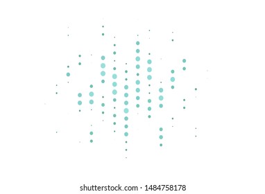 Light Green vector texture with disks. Glitter abstract illustration with blurred drops of rain. Design for poster, banner of websites.