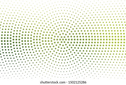 Light Green vector  texture with disks. Blurred bubbles on abstract background with colorful gradient. New template for your brand book.