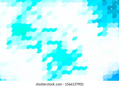 Light Green vector texture with disks. Blurred decorative design in abstract style with bubbles. Design for poster, banner of websites.