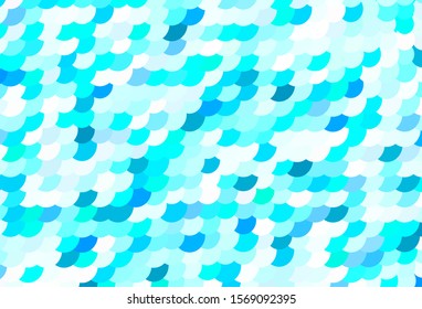 Light Green vector texture with disks. Blurred decorative design in abstract style with bubbles. Design for poster, banner of websites.