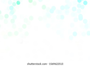 Light Green vector texture with disks. Abstract illustration with colored bubbles in nature style. Pattern for textures of wallpapers.