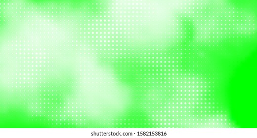 Light Green vector texture with disks. Abstract colorful disks on simple gradient background. New template for a brand book.
