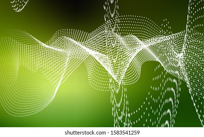 Light Green vector texture with disks. Glitter abstract illustration with blurred drops of rain. Completely new template for your brand book.
