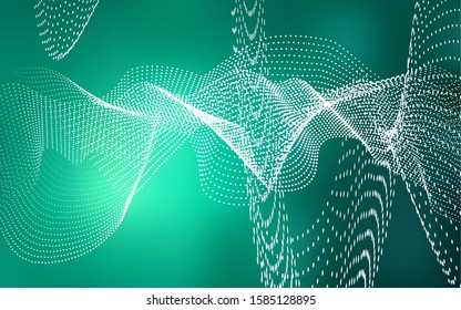 Light Green vector texture with disks. Modern abstract illustration with colorful water drops. New design for ad, poster, banner of your website.