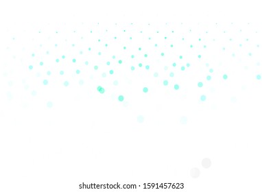 Light Green vector texture with disks. Beautiful colored illustration with blurred circles in nature style. Pattern for futuristic ad, booklets.