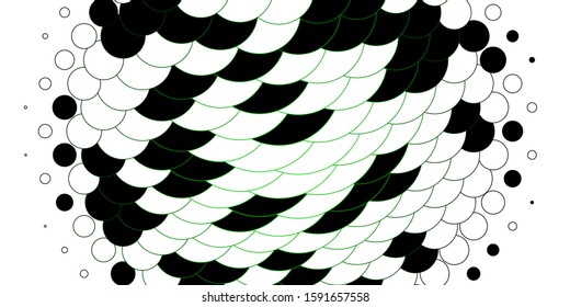 Light Green vector texture with disks. Colorful illustration with gradient dots in nature style. Pattern for business ads.